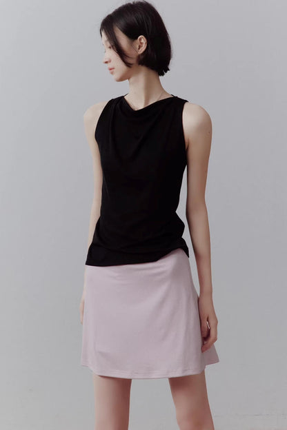 Draped Off-Shoulder Slimming Top