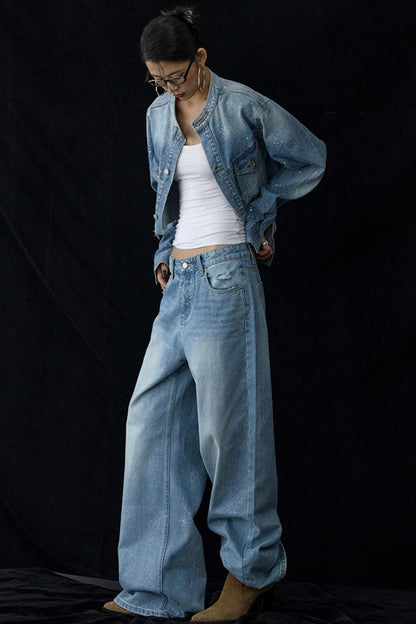 Blue Winter Denim Jacket