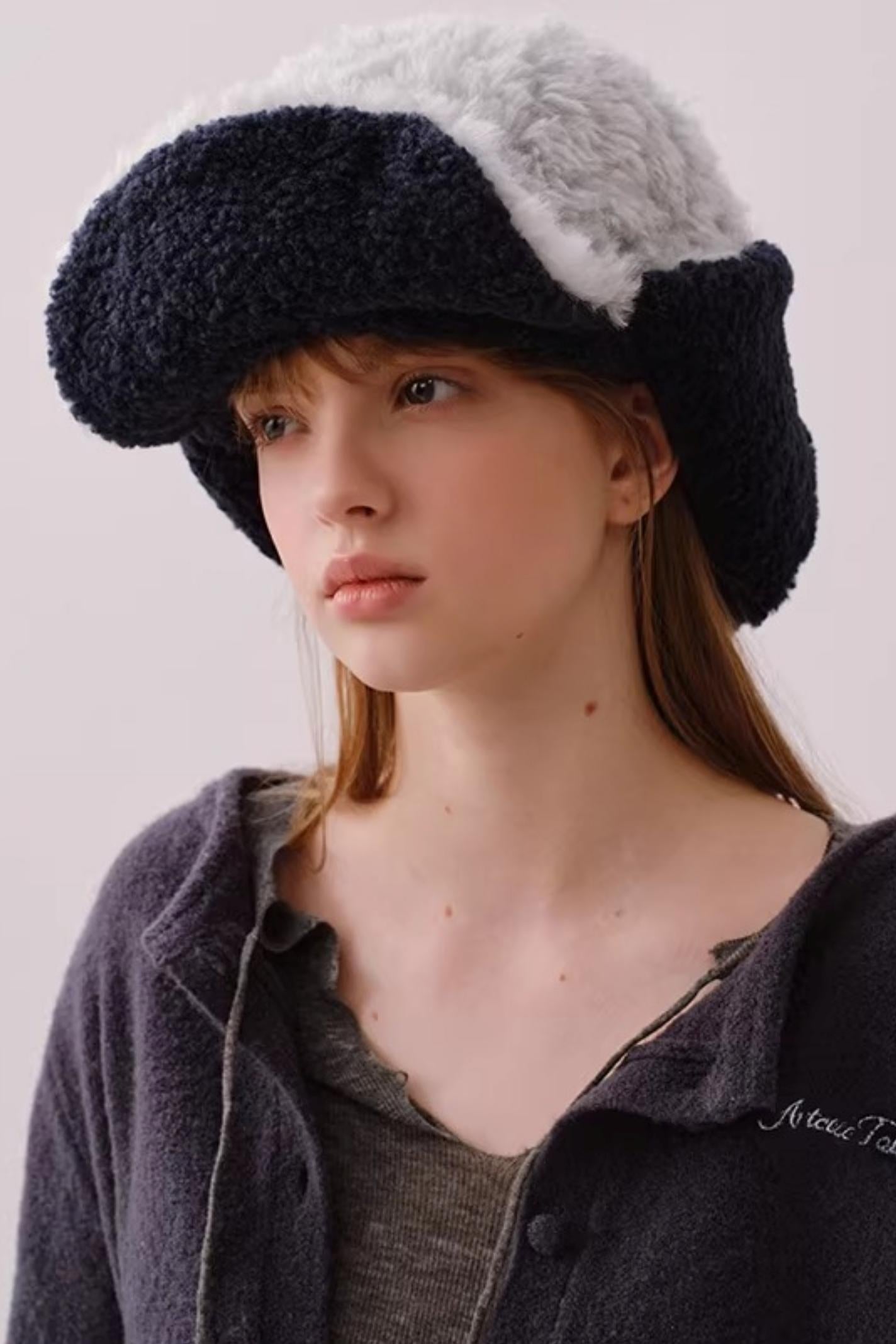 Reversible Plush Lei Feng Hat