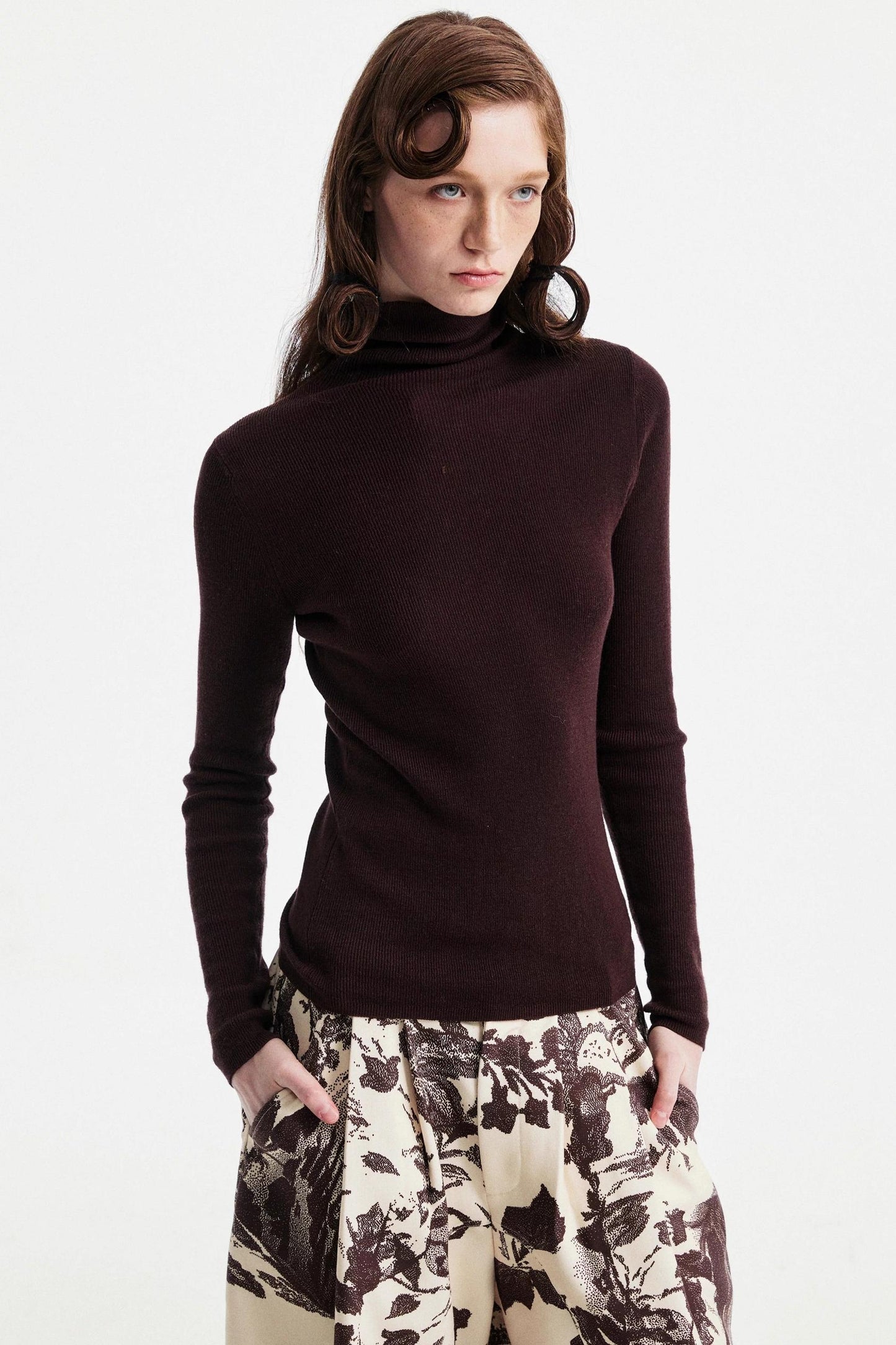 Two-Tone Wool Sweater