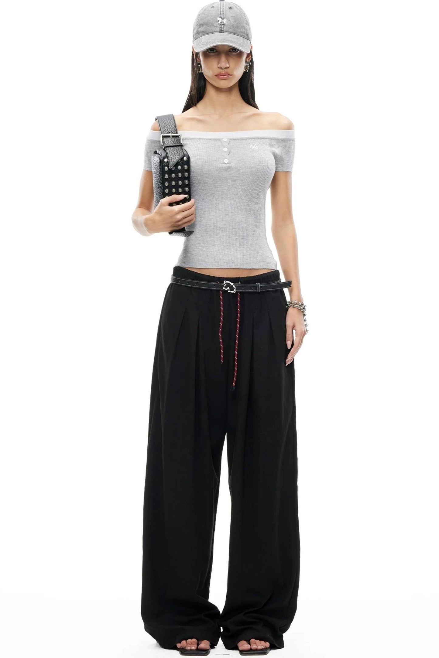 Versailles Wool Off-Shoulder Top