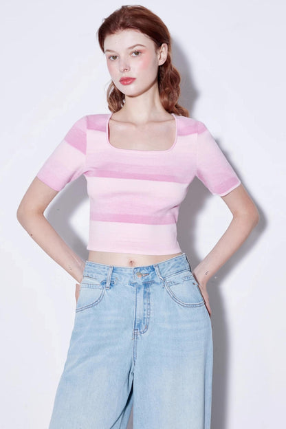 Gradient Knit Top