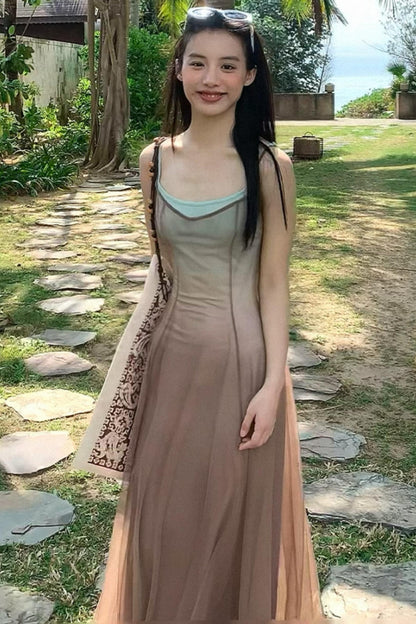 Spring Breeze Gradient Dress