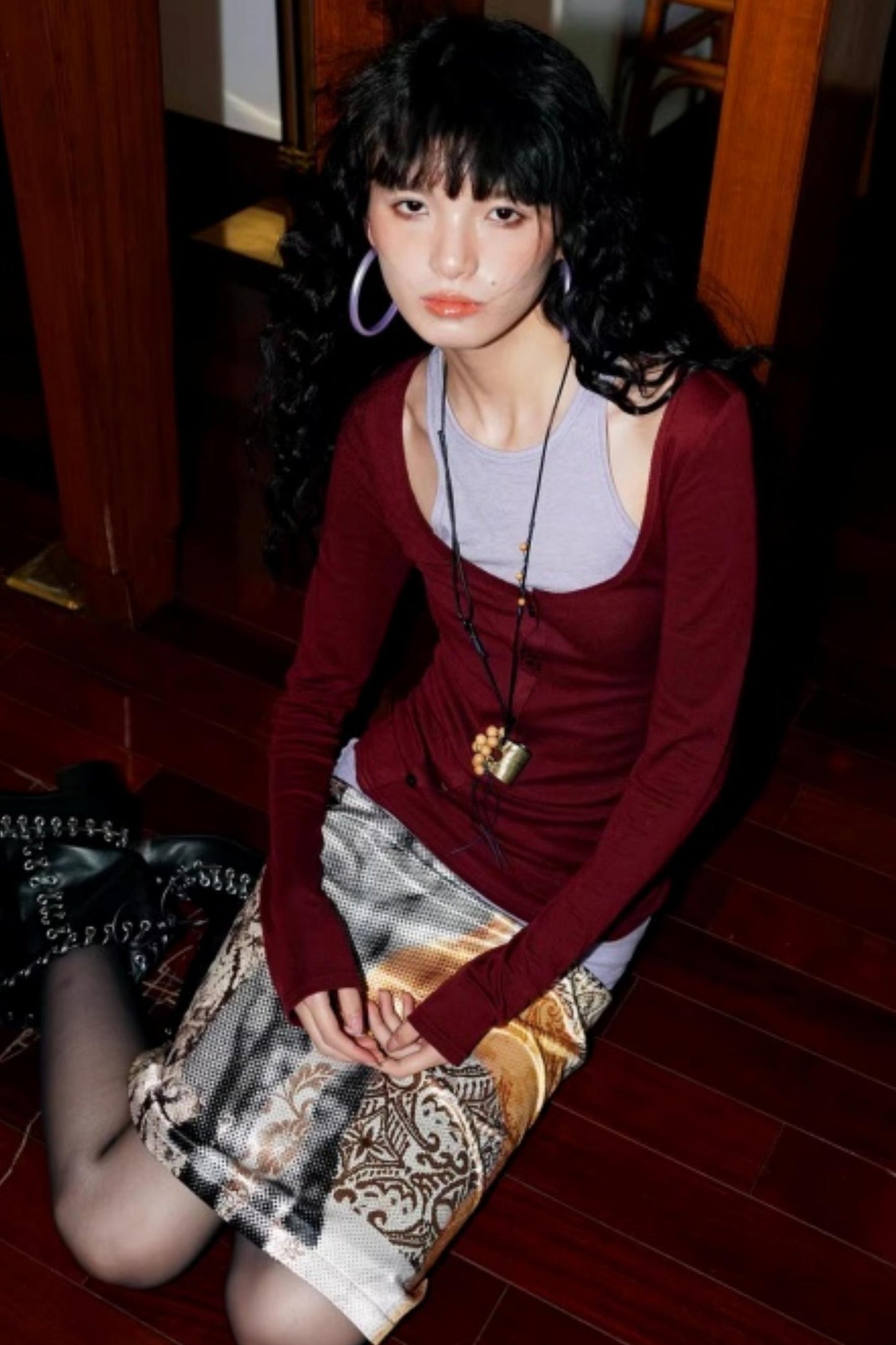 Slim Silk Wool Base Layer Top