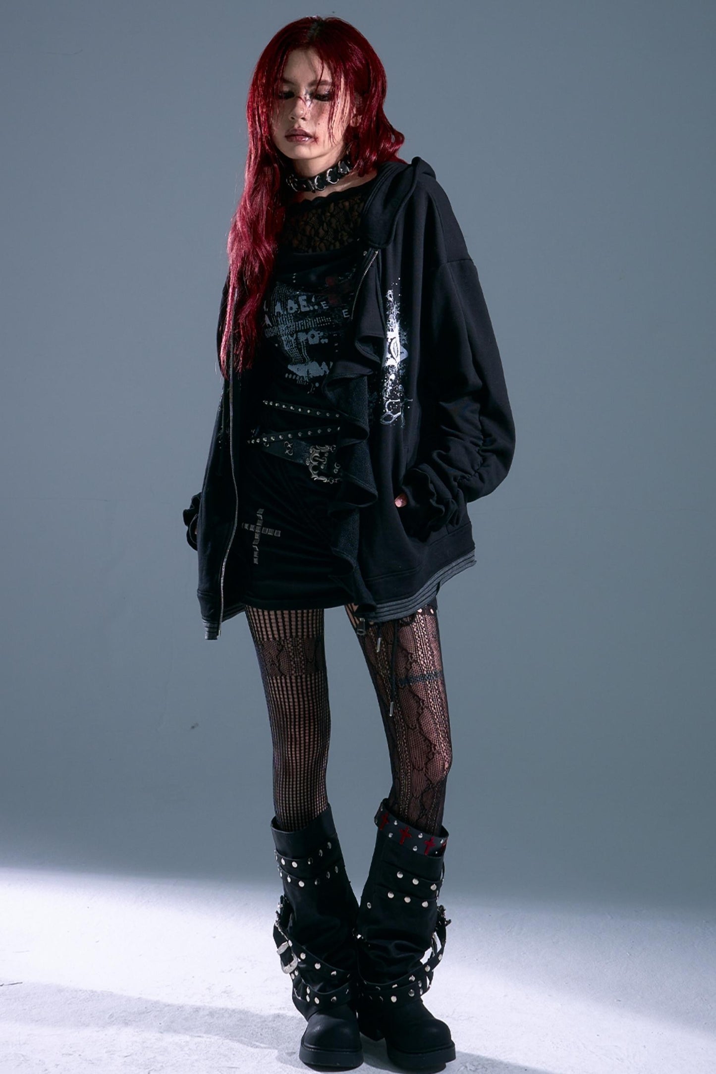 Autumn Hooded Sweatshirt Cardigan