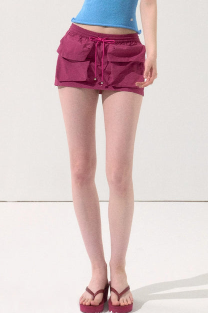 Three-Dimensional Pocket Skirt