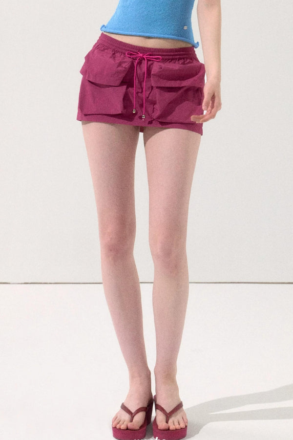 Three-Dimensional Pocket Skirt