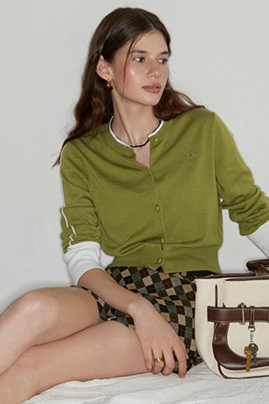 Wool Slim Fit Knit Top