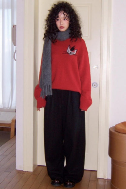 Black Sugar Wool Pants