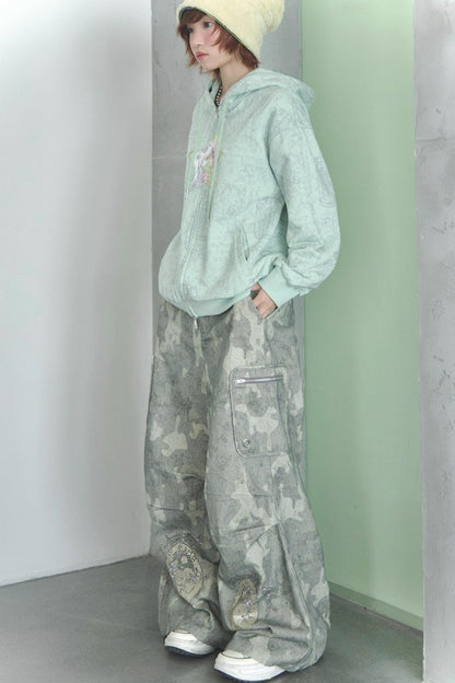 Millennium Green Hooded Sweatshirt Coat