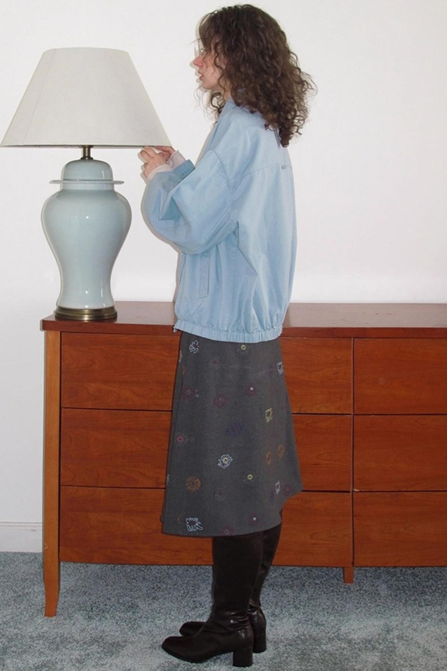 Washed Cotton Lapel Jacket