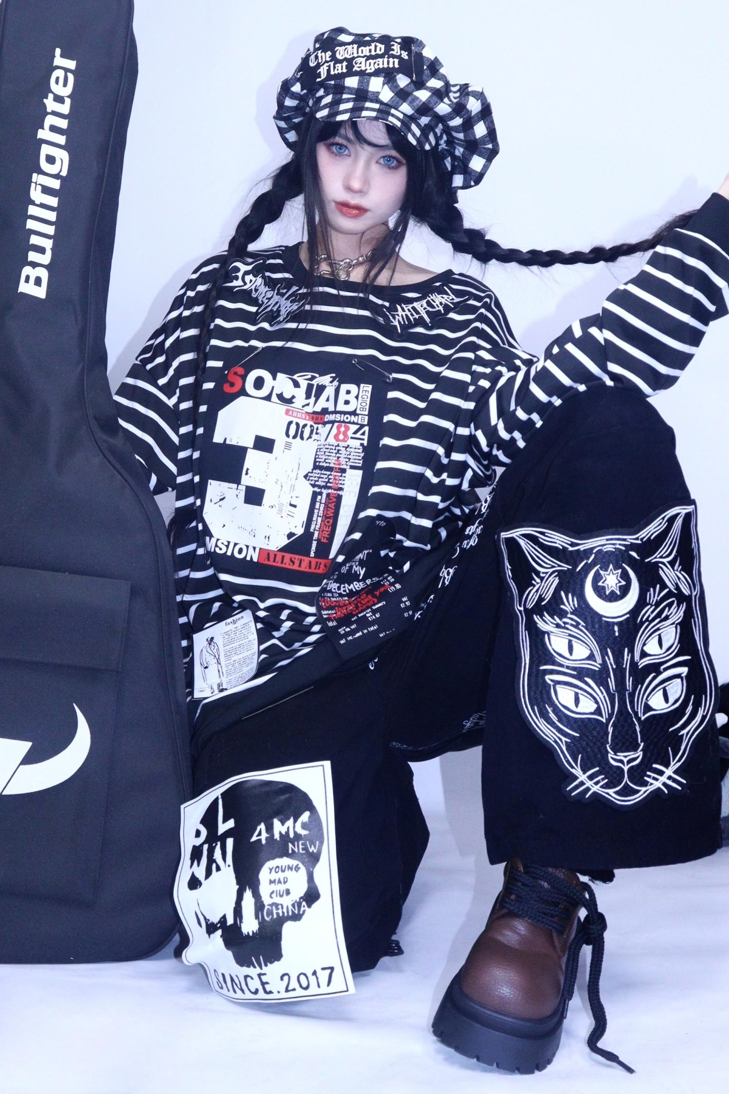 Punk Retro Denim Pants