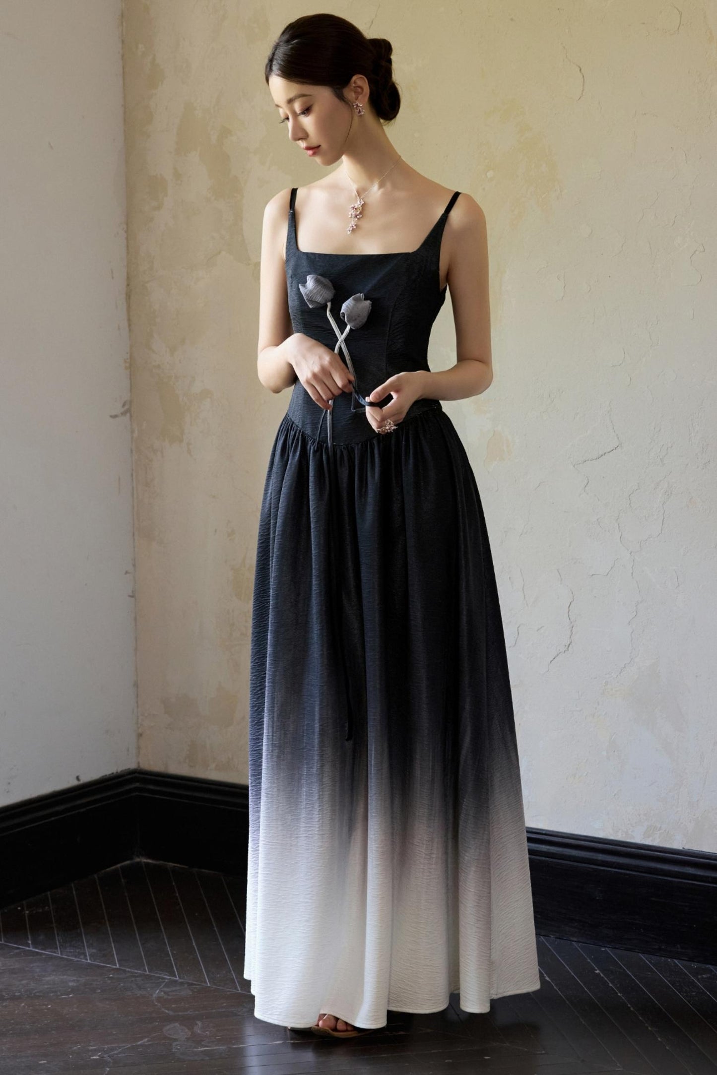 Romantic Tulip Halter Dress