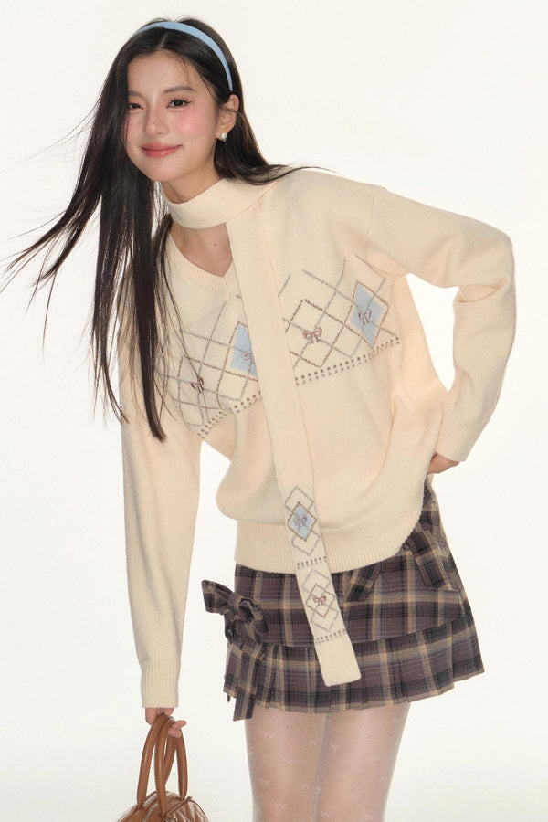 Twist V-Neck Sweater