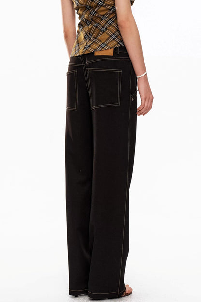 Black Studded Punk Pants