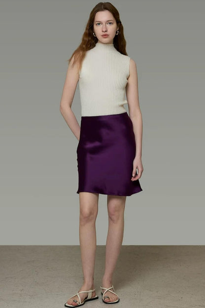 Dark Purple French Skirt