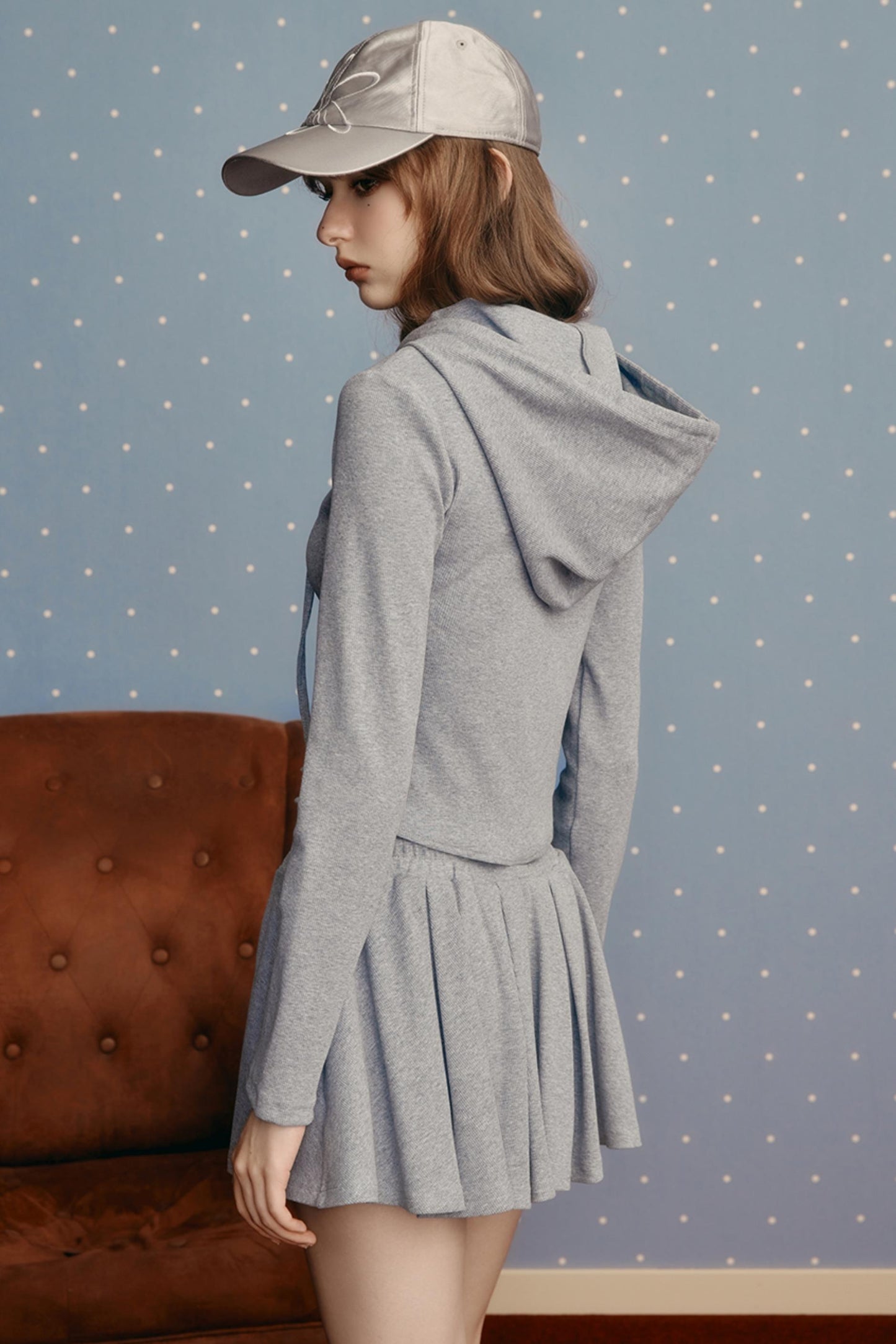 Casual Preppy Style Skirt