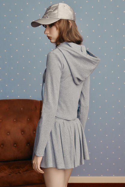 Casual Preppy Style Skirt