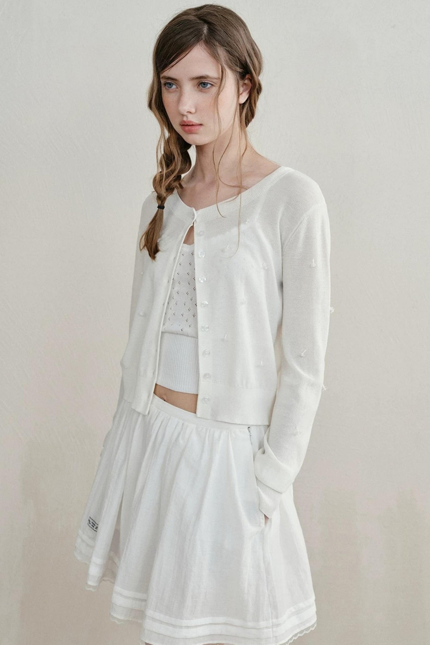 Heartbeat Beaded Knit Cardigan