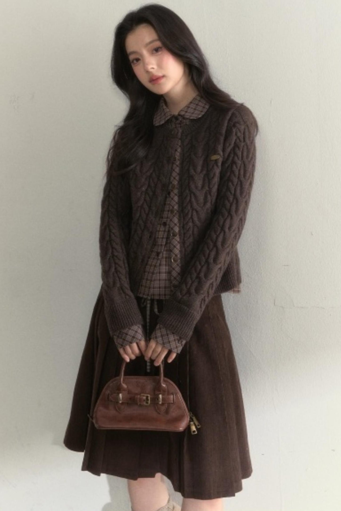 Fake Two Piece Woolen Knit Sweater