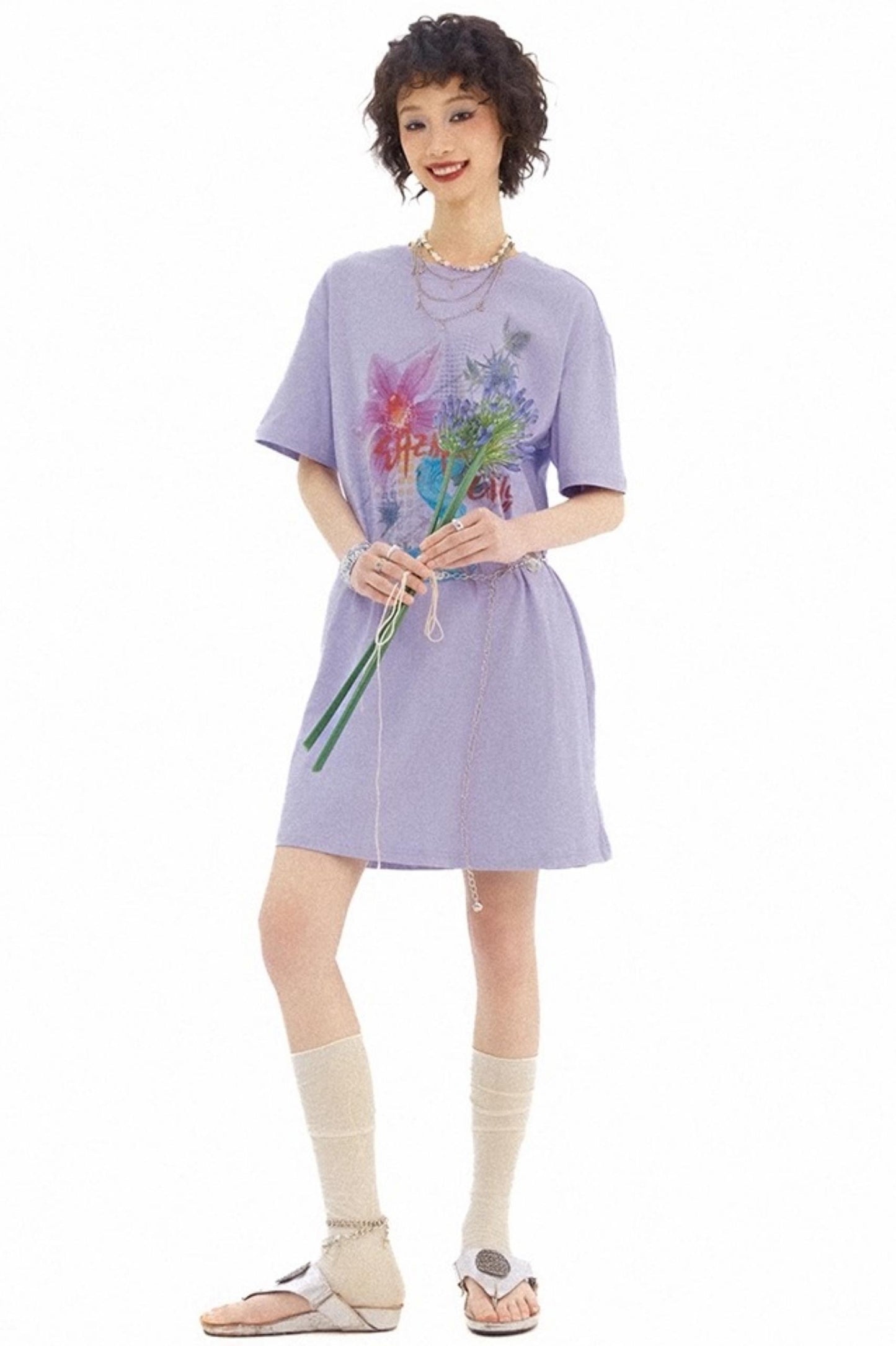 Flower Room T-Shirt Dress
