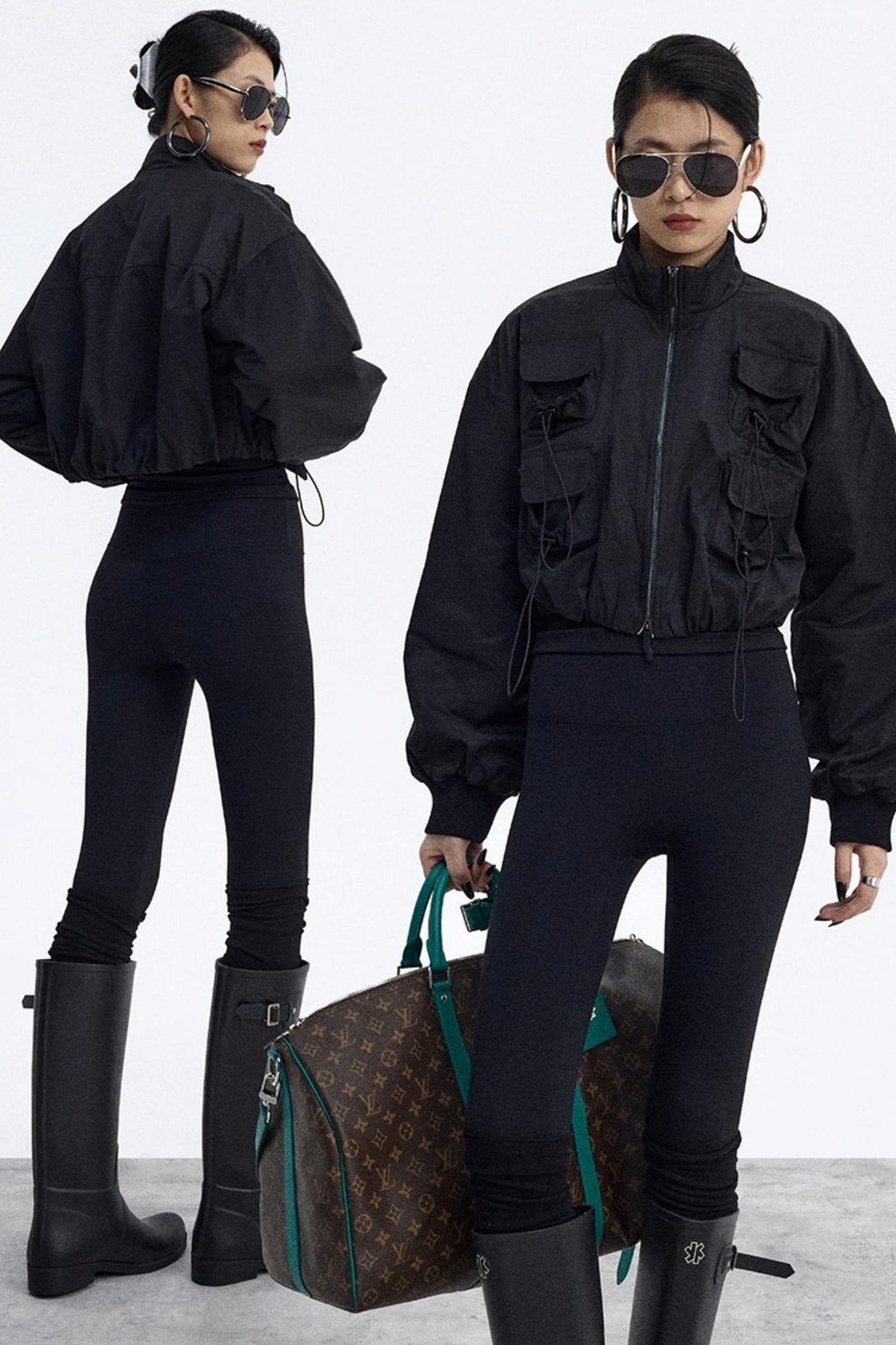 Pig Nose Multi-Pocket Flight Jacket