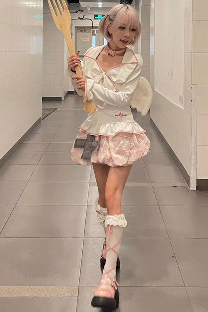 White Slim Square Neck Lace Top