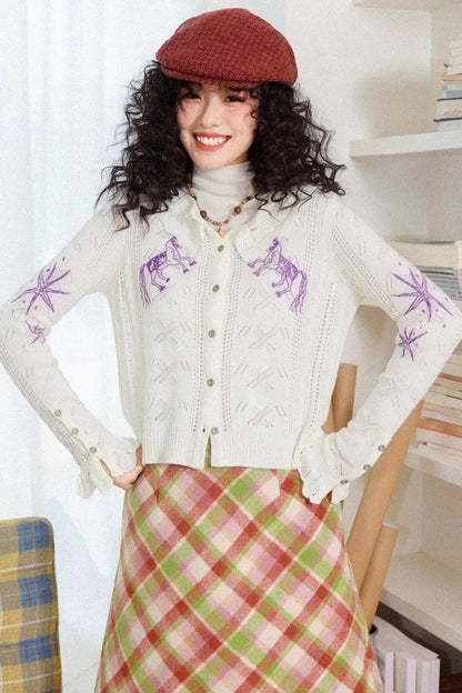 Romantic Ruffle Sweater Cardigan