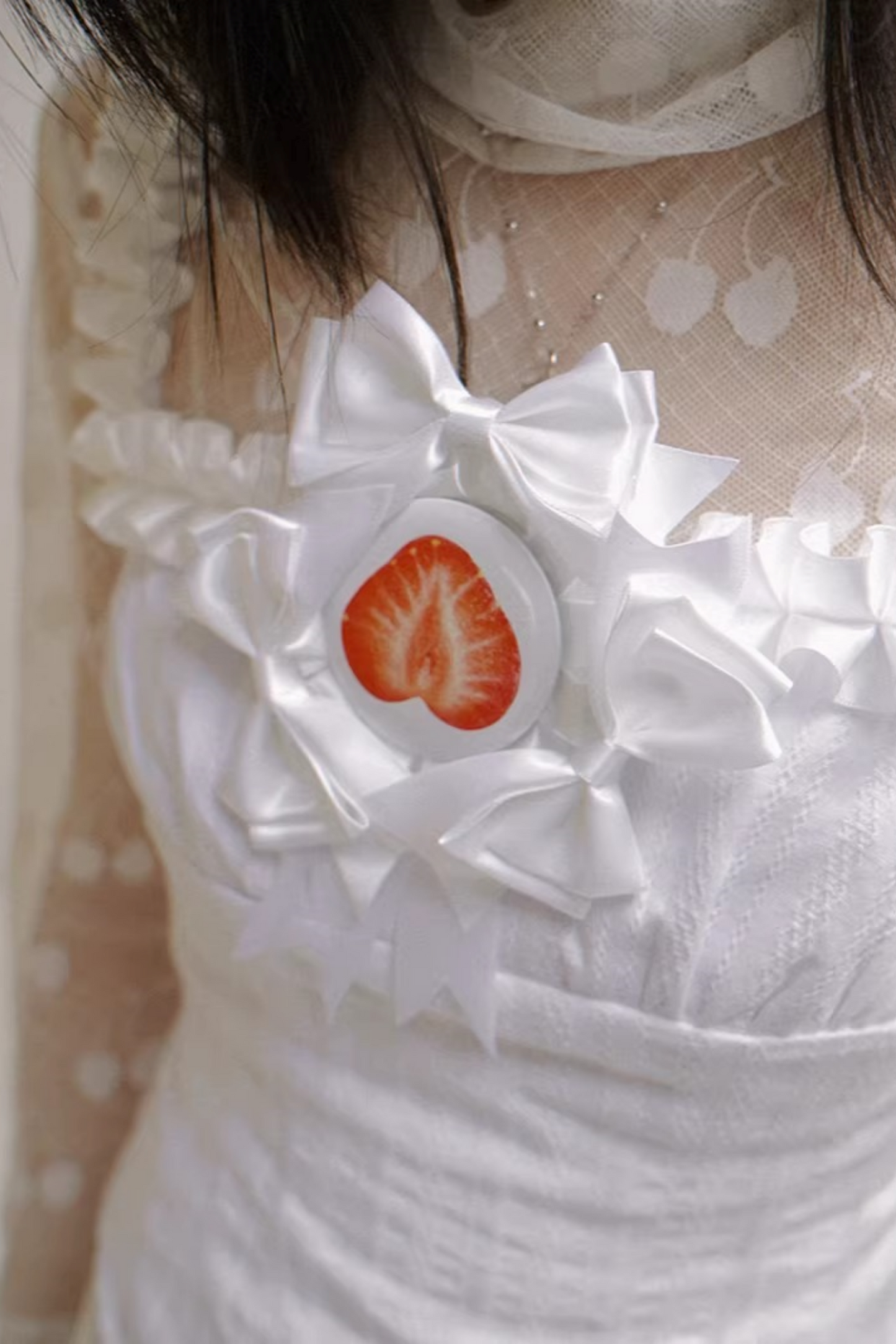 Polka Dot Strawberry Camisole Top