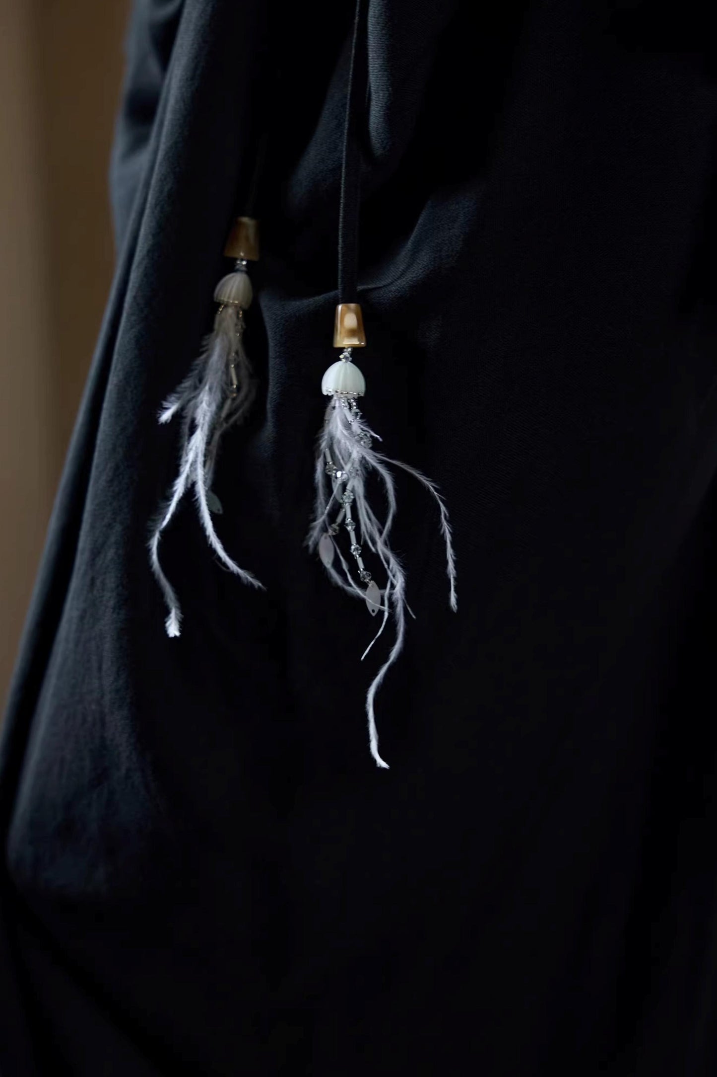 Black Ethereal Batwing Dress