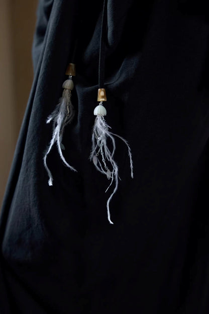 Black Ethereal Batwing Dress