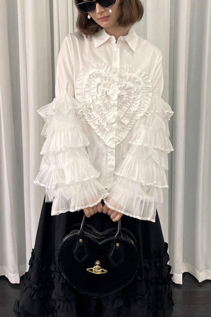 Multi-Layer Lace Mesh Sleeves