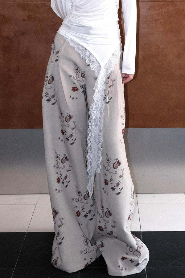 Artistic Flow Wide-Leg Pants