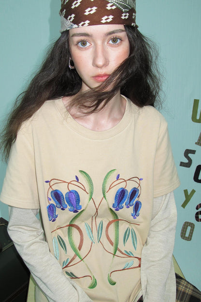 Brushed Knit Long Sleeve T-shirt