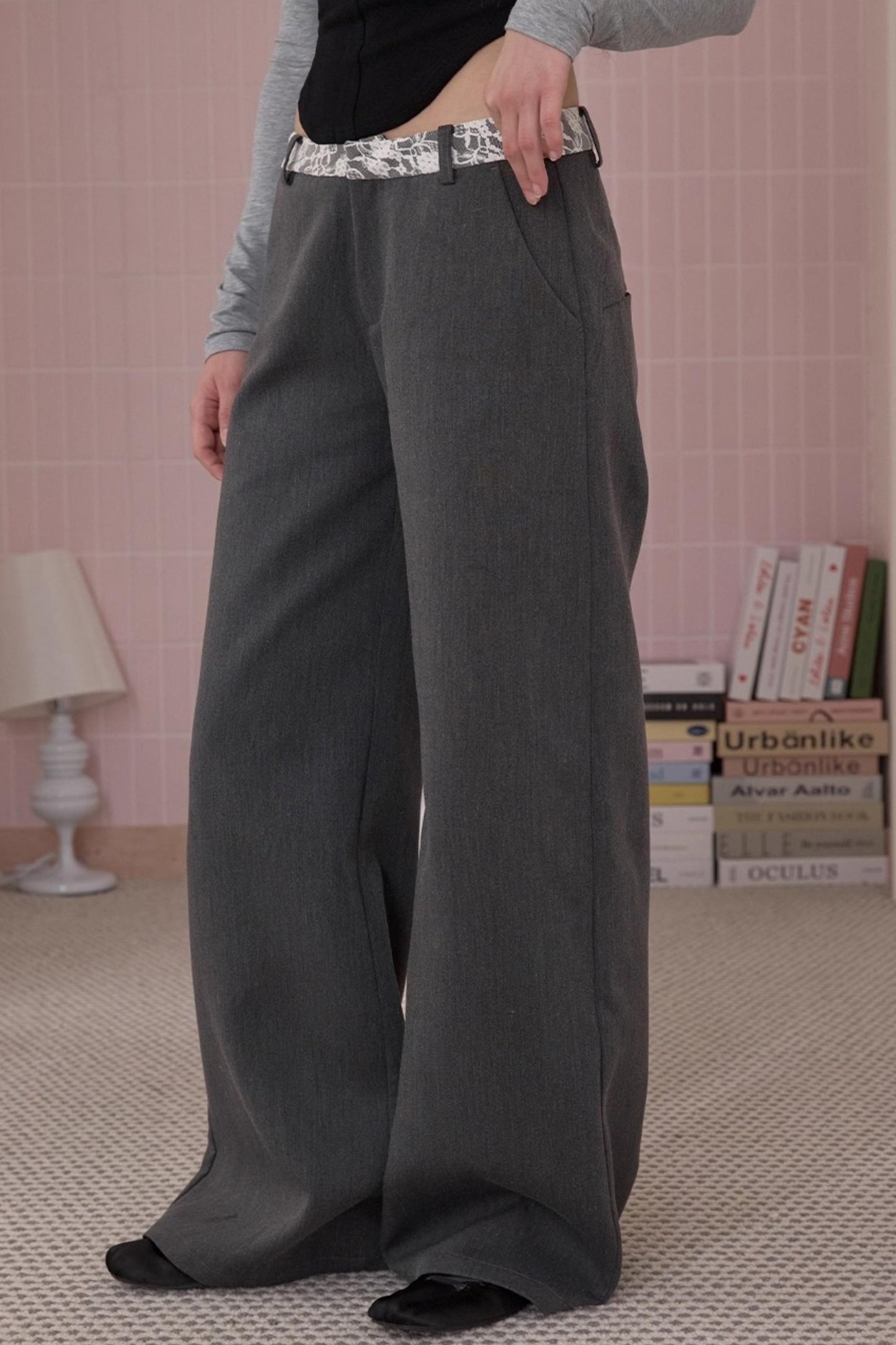 Retro Fit Lace Pants