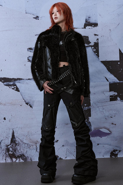 Street Style Patchwork Jeans