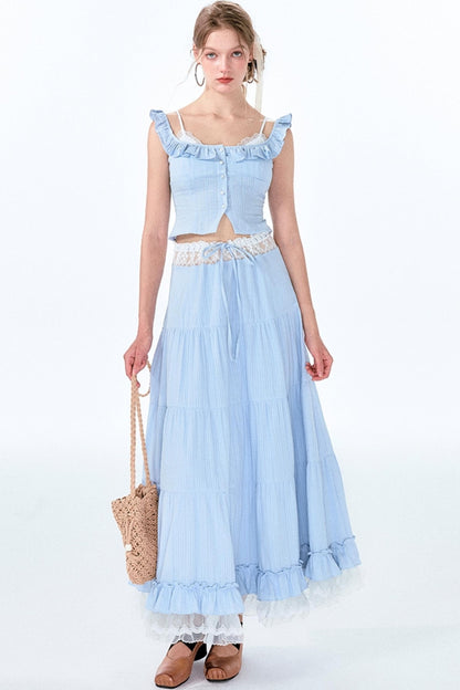 Lace Bustier Ensemble Set-Up