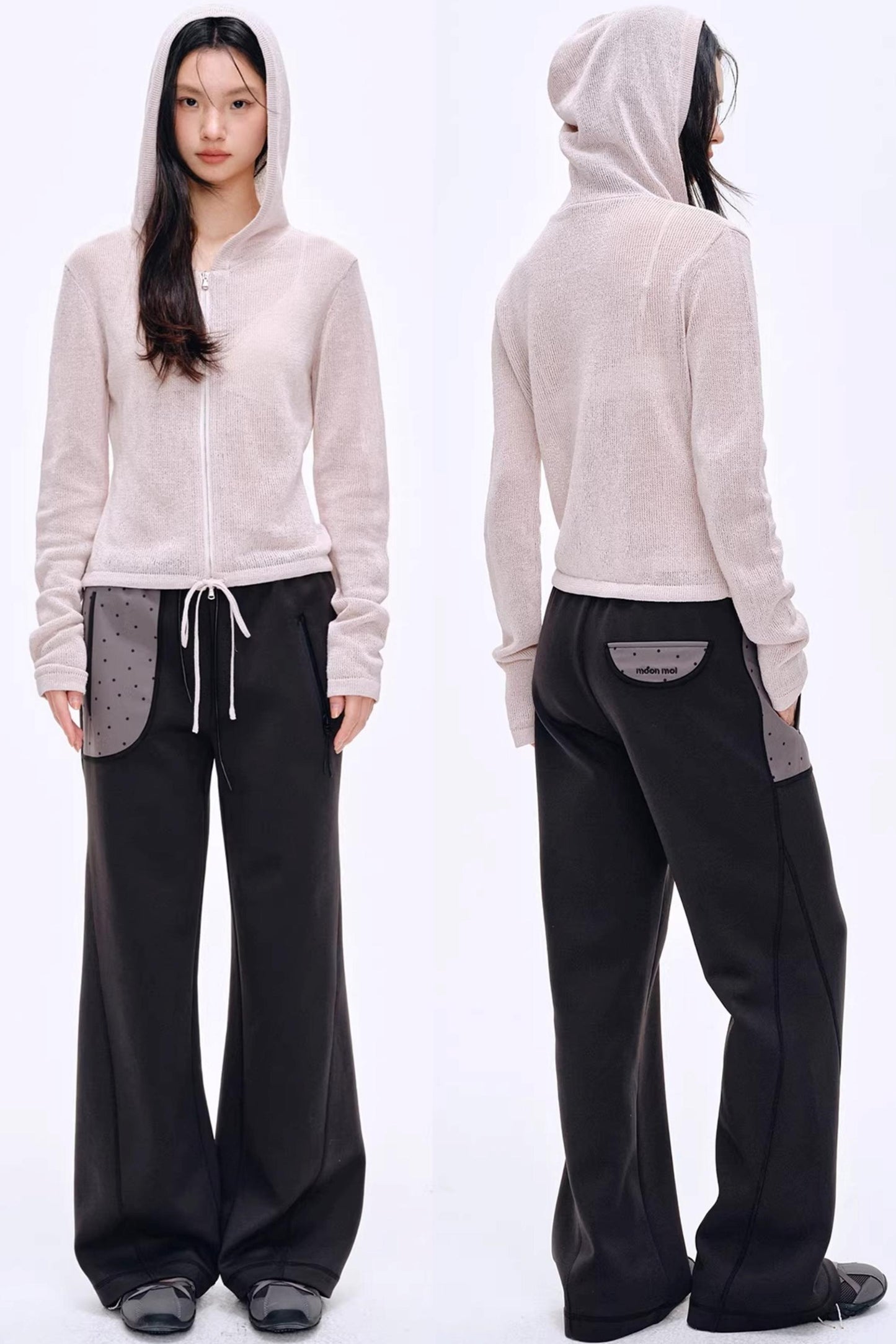 Polka Dot Air Layer Sweatpants