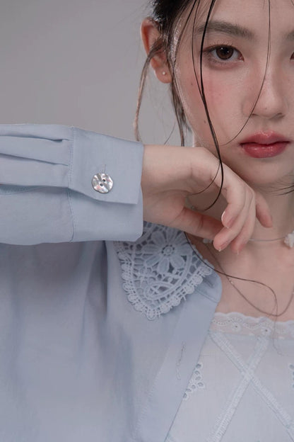 Light Mist Embroidery Vest Set