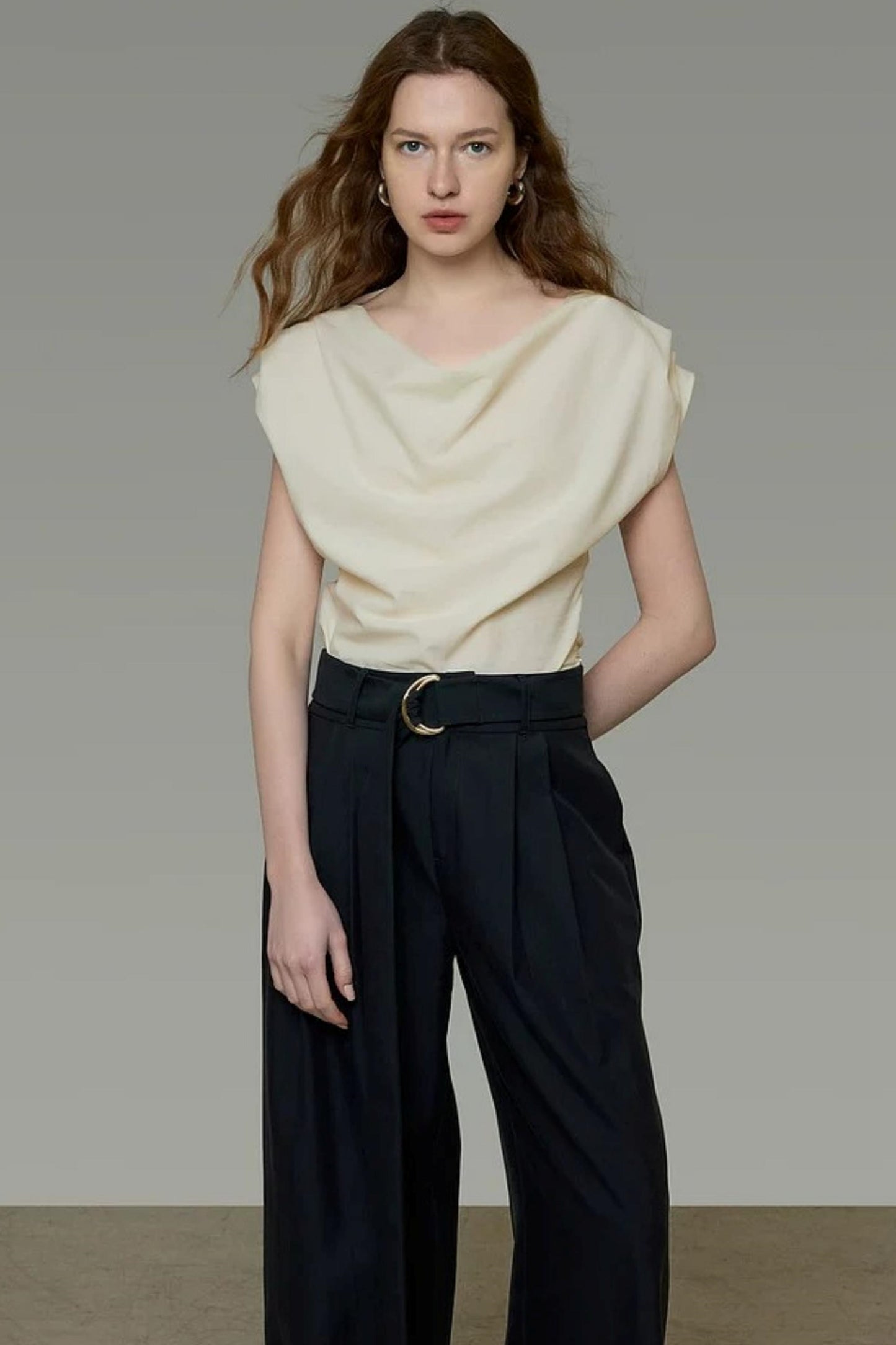 Flowing Collar Blouse