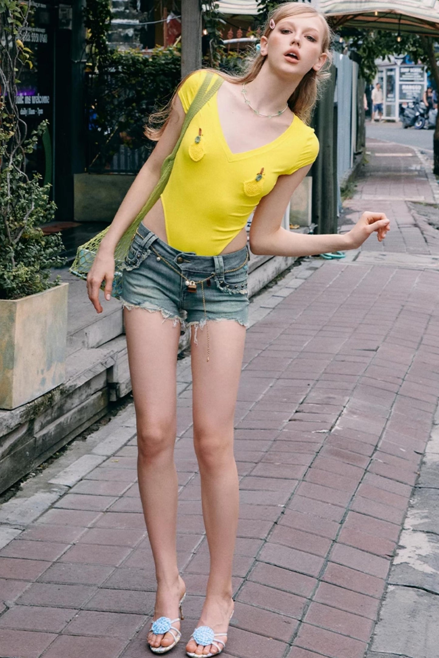 Summer Distressed Denim Shorts