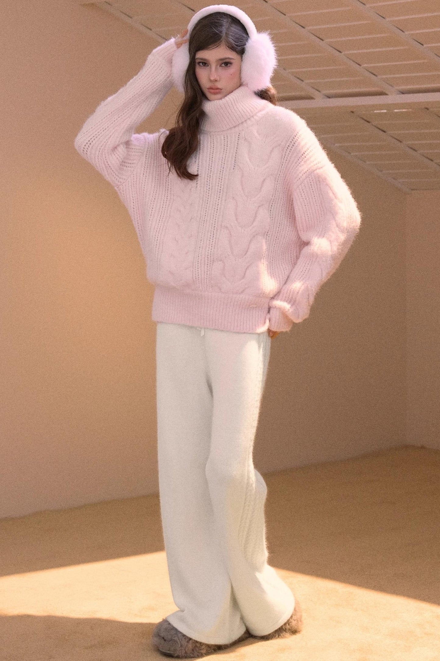 Vintage College Cable Knit Sweater