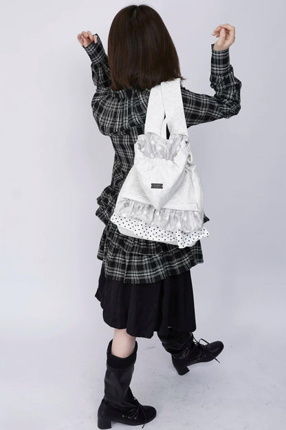 Wild Design Pleated Backpack