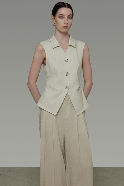 Summer Womens Beige Vest