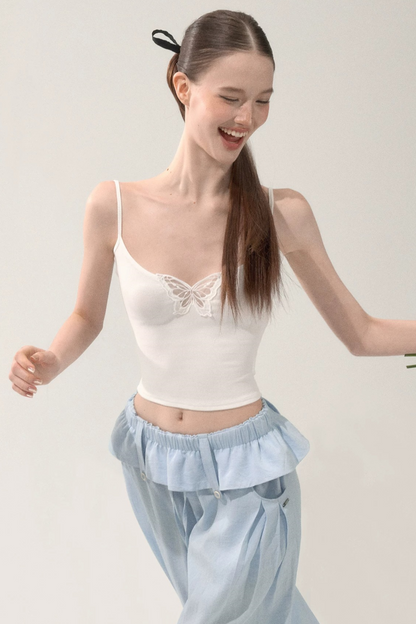 Butterfly Embroidery Camisole
