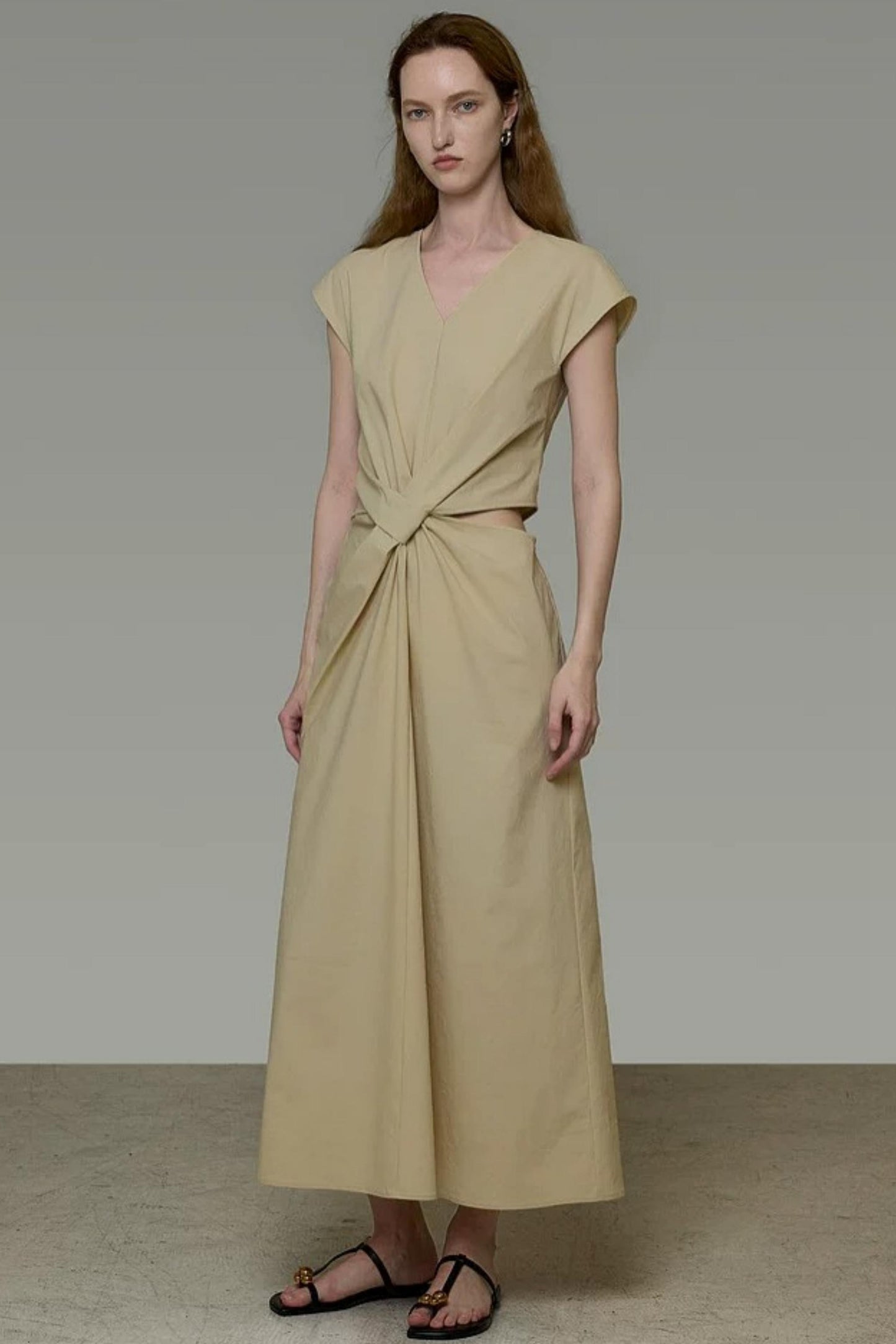 French Pleated Summer Dress
