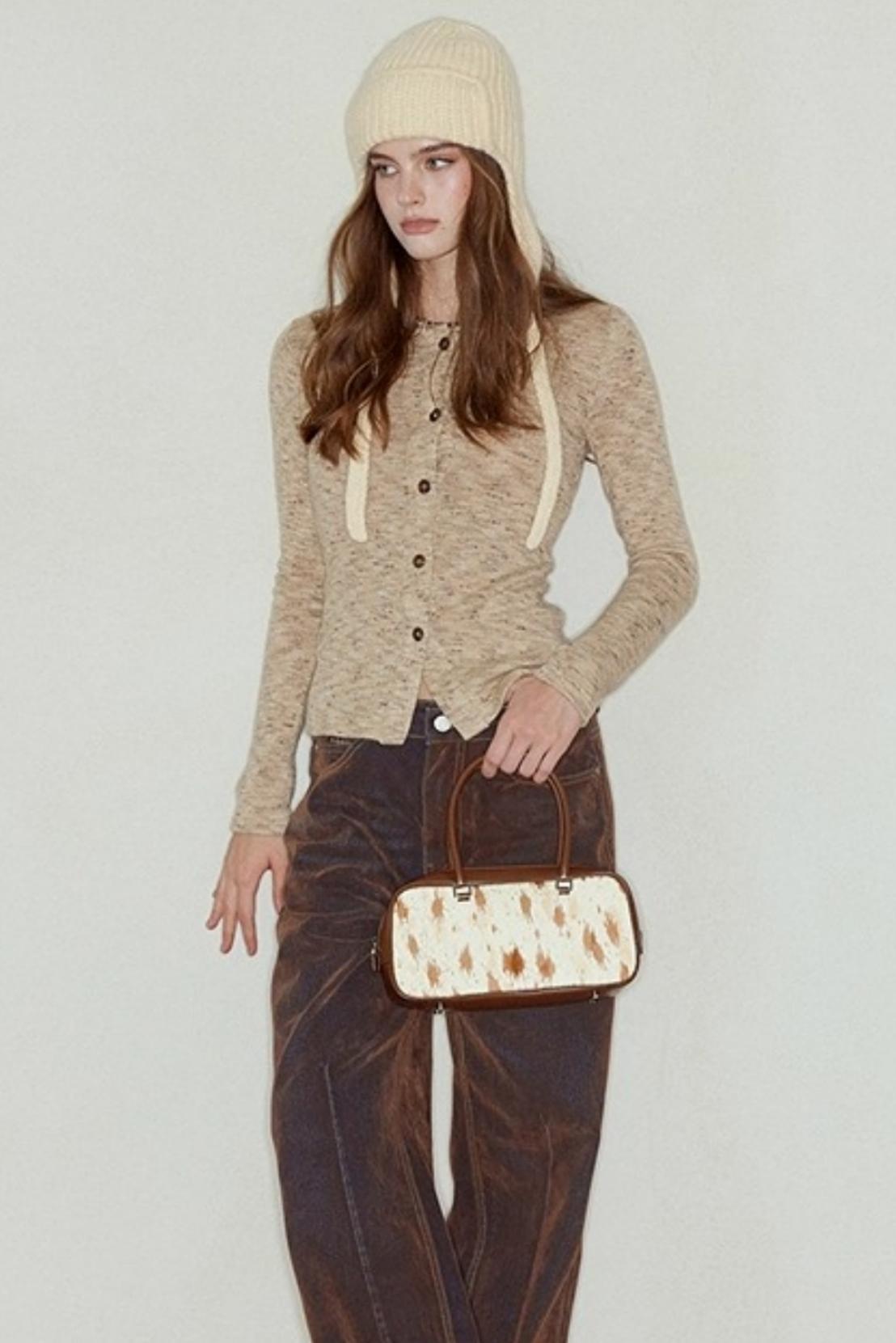 Heavy Washed Vintage Straight Jeans