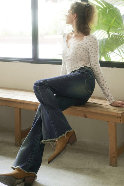 Blue High-Waisted Skinny Jeans