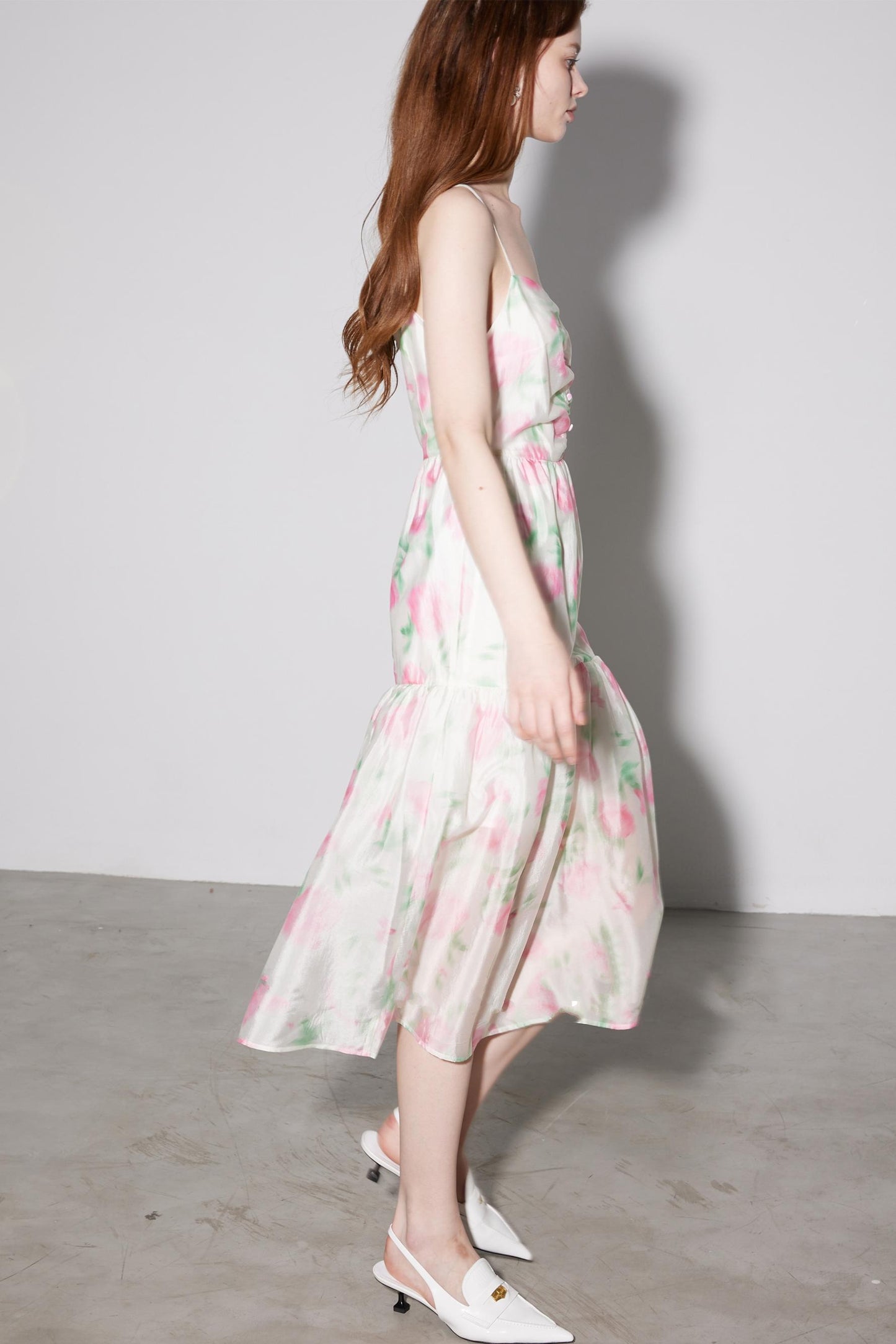 Luxe Copper Halter Dress