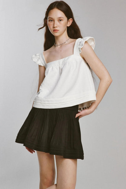 Paris Vacation Embossed Crop Top